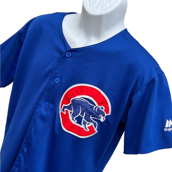 Javier Báez men’s Majestic Chicago Cubs #9 home jersey - Picture 4 of 6